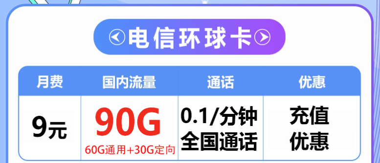 貴陽電信流量卡 充值立享100G大流量優(yōu)惠長達(dá)一年無合約