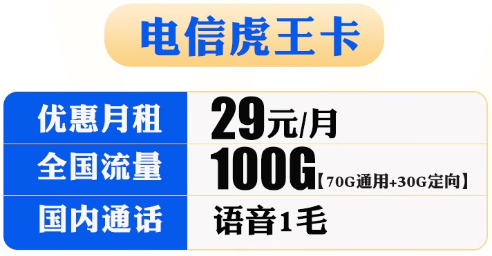 電信虎王卡怎么樣？電信虎王卡套餐詳情介紹