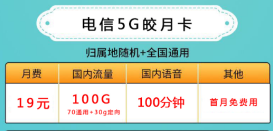 手機(jī)流量卡有什么套餐推薦？ 19元100G的套餐介紹電信清風(fēng)卡300G大流量上網(wǎng)卡