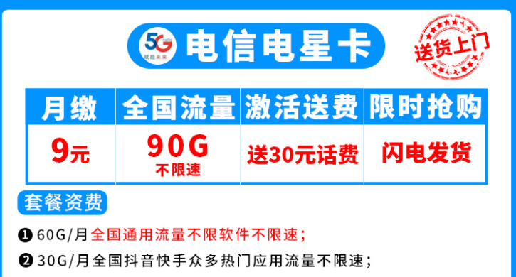 流量卡合約期、按天折算等問題說明 電信流量卡套餐介紹低月柱超多流量放心用