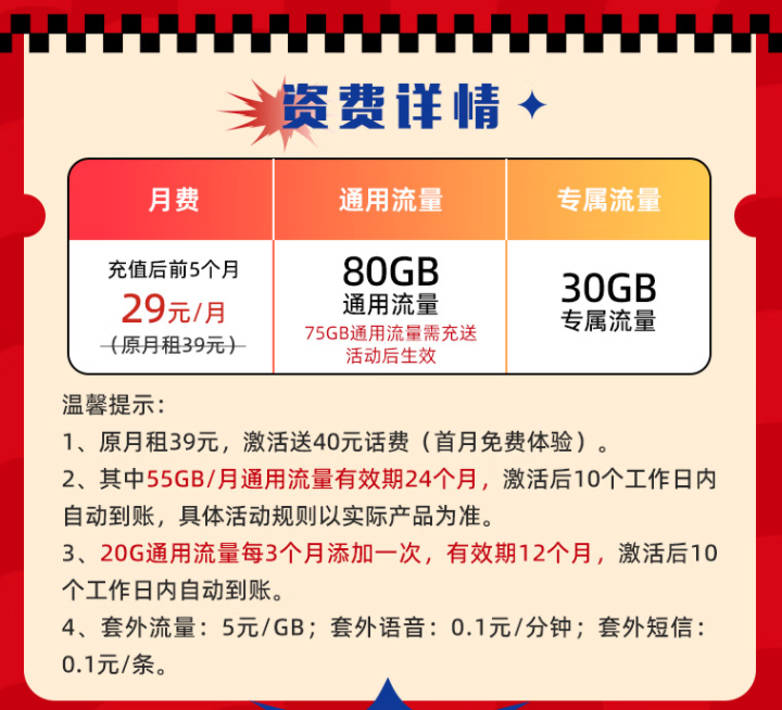 兔年換新卡！電信最新推出29元大流量卡月享110G全國流量首月免費體驗。