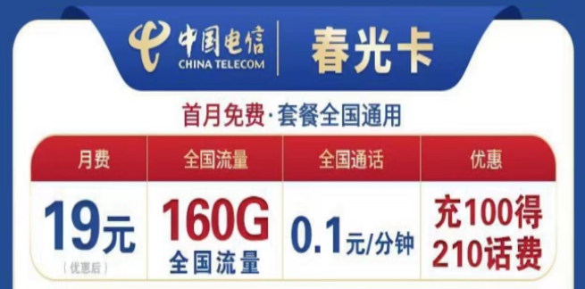 為什么流量卡的流量用的那么快？電信19元160G春光卡+首月免費+全國可用不限速