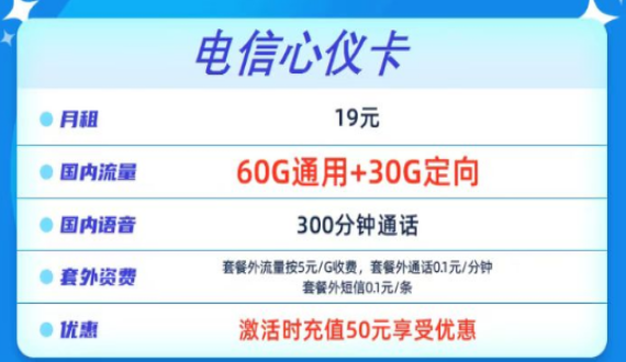 流量卡到手要盡快激活嗎？電信心儀卡19元90G+300分鐘通話+包郵