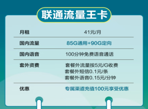 聯(lián)通大流量上網(wǎng)卡！超劃算超優(yōu)惠！流量+語音優(yōu)享套餐！